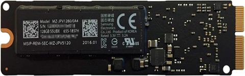 Samsung MZ-JPV1280/0A4 (for MacBook) 128GB 2280 NVMe M.2